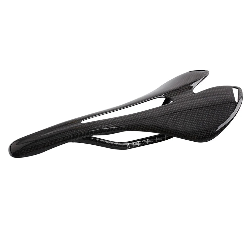 Ultralight Full Carbon Bike Saddle, MTB Racing Seat, Men's Wavy Road Bike Saddle, Cycling Seat Mat, Spare Part