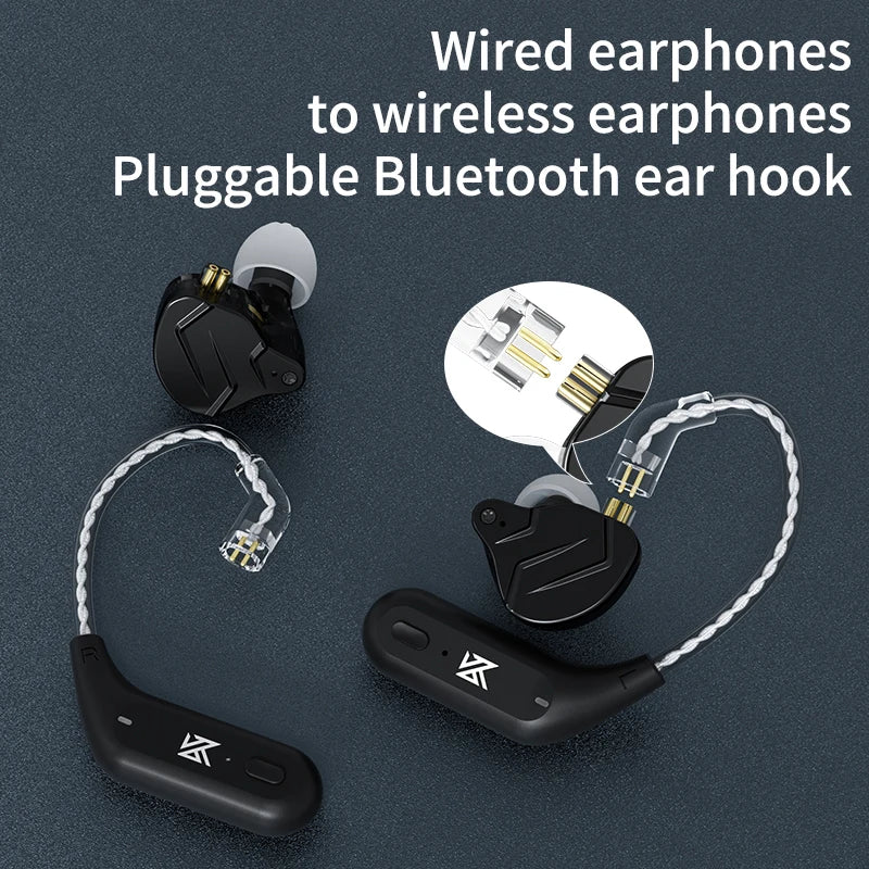 KZ AZ09 HD Bluetooth gancho de oreja cable de auricular cable de actualización inalámbrico HIFI con estuche de carga