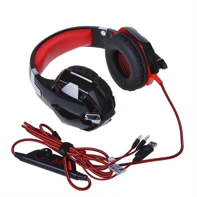 Stereo Bass Gaming Headset with Mic, Wired Headphones for PC, Computer, Gaming Machine, Gamer