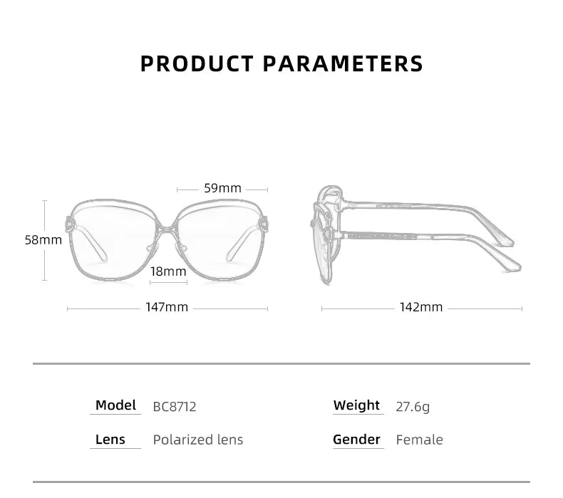 Lunettes de soleil femmes polarisées — lentille dégradée, rondes, carré