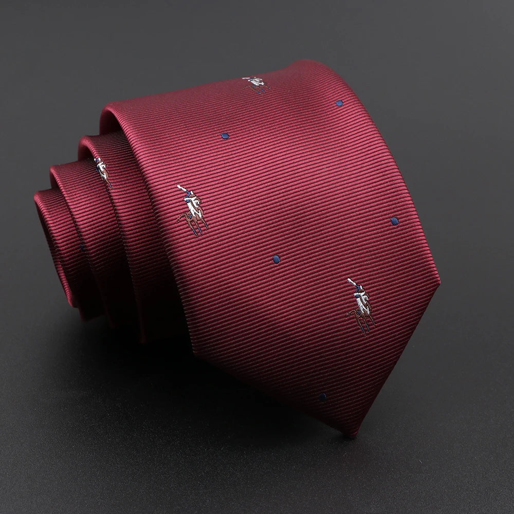 New Men's Floral Tie Feather Elk Geometric Pattern Red Blue Ties Leisure Business Daily Wear Tie Wedding Party Gift