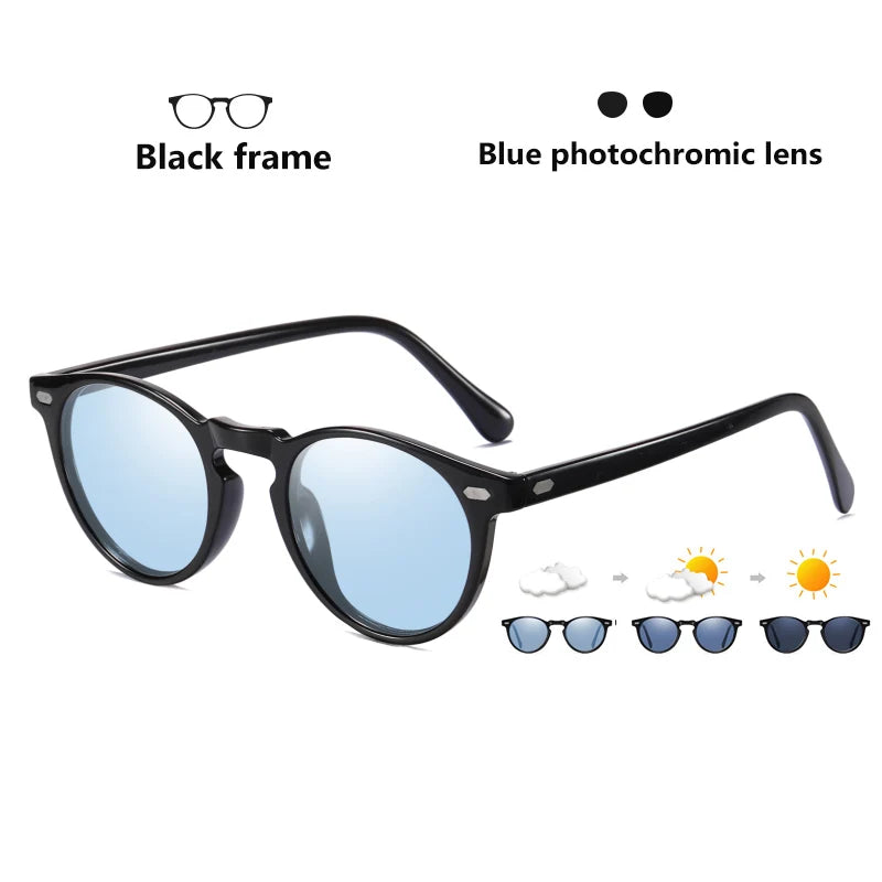 Lunettes de soleil photochromiques unisexe — verres polarisés, TR90, conduite, hommes et femmes