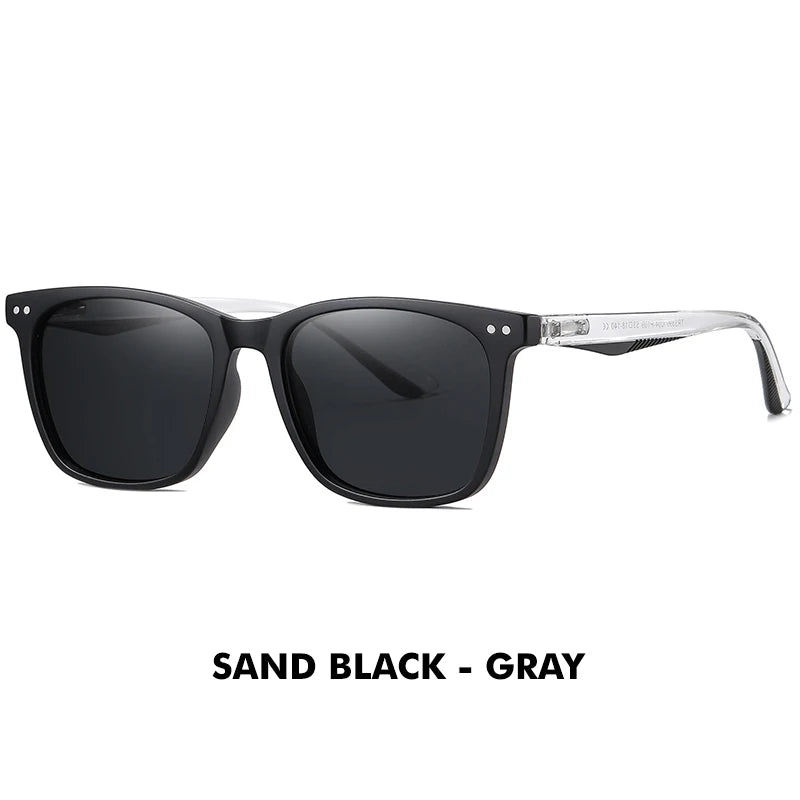 Nouvelle tendance lunettes De Soleil carrées lunettes De Soleil polarisées hommes femmes rétro marron bleu océan lentille Anti-éblouissement UV400 Lunette De Soleil Femme