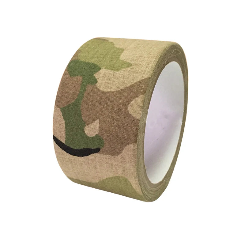 5M ruban de Camouflage extérieur WRAP chasse étanche auto-adhésif Camo bande furtive pansement 0.05m x 5m /2 pouces x 196 pouces