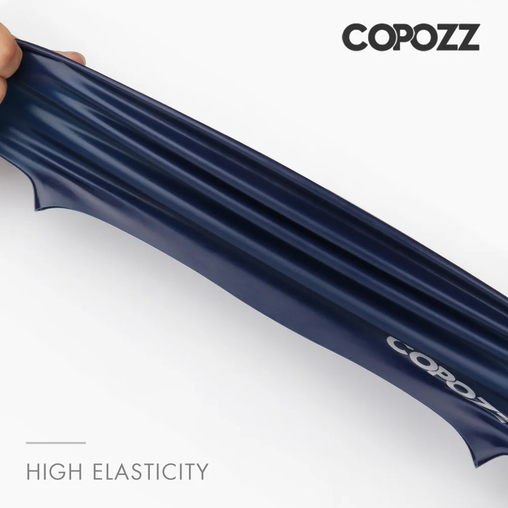 Copozz hommes élastique chapeau de natation grande taille vêtements de natation professionnel adultes imperméable chapeau de natation Silicone bonnets de natation