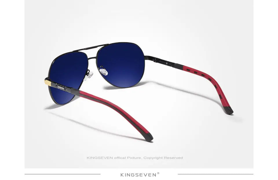 Lunettes de soleil homme vintage aluminium polarisées — classique, revêtement miroir, conduite