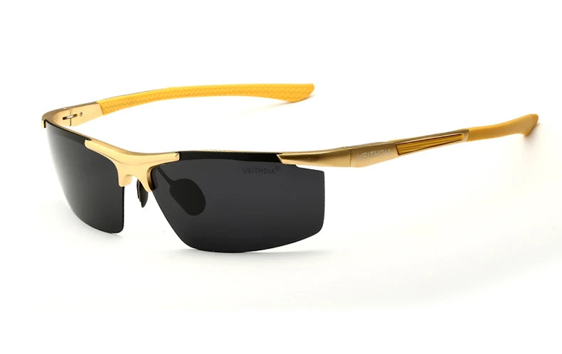 VEITHDIA aluminium magnésium hommes lunettes de soleil polarisées UV400 revêtement miroir lunettes de soleil en plein air lunettes pour homme accessoires 6588