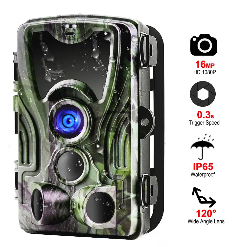 Caméra de chasse sans fil HC801A 20MP 1080P avec vision nocturne, étanche IP65, vitesse de déclenchement de 0,3s, pour la surveillance de la faune et les pièges photo