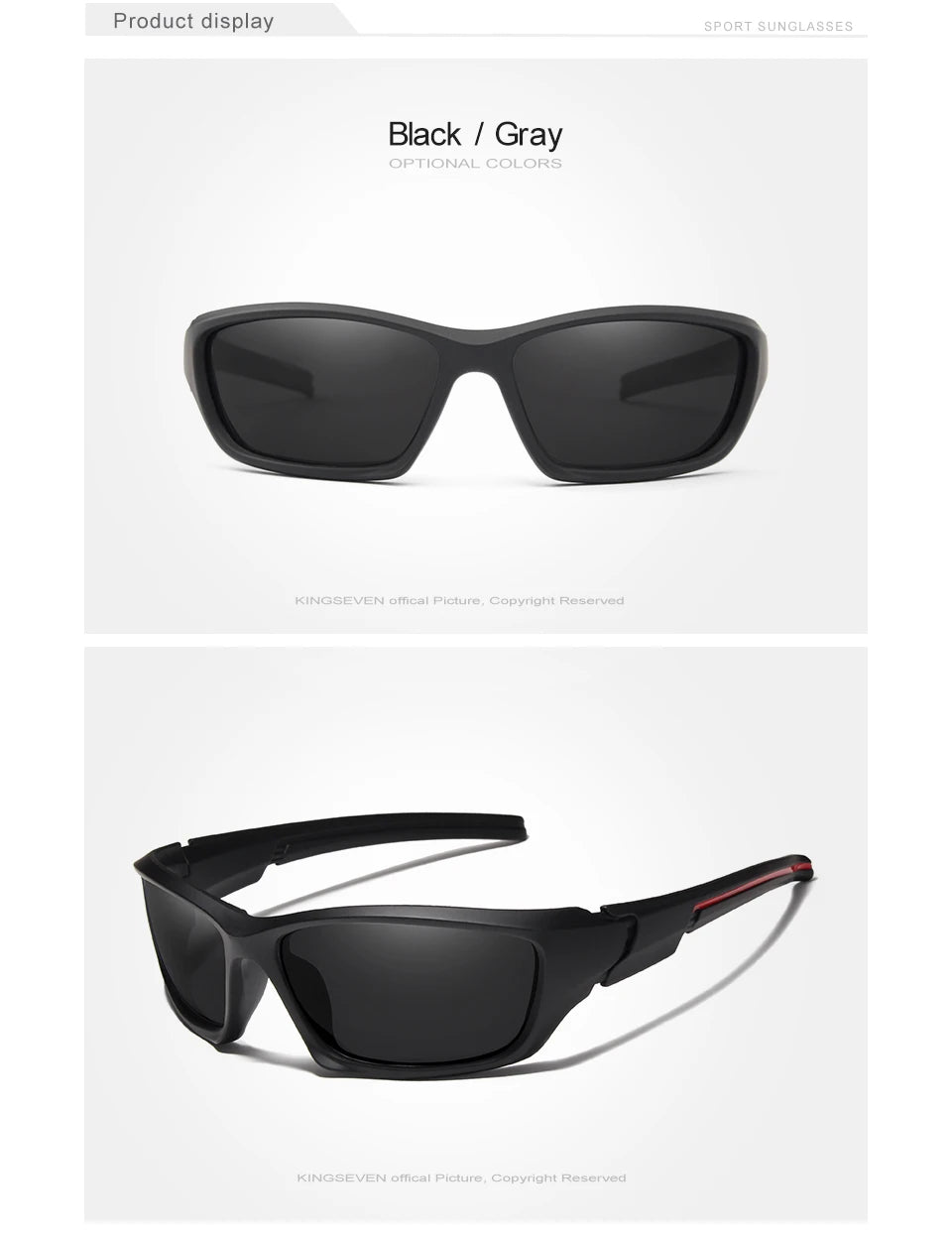 Lunettes de soleil polarisées TR90 pour homme — monture miroir, vision nocturne