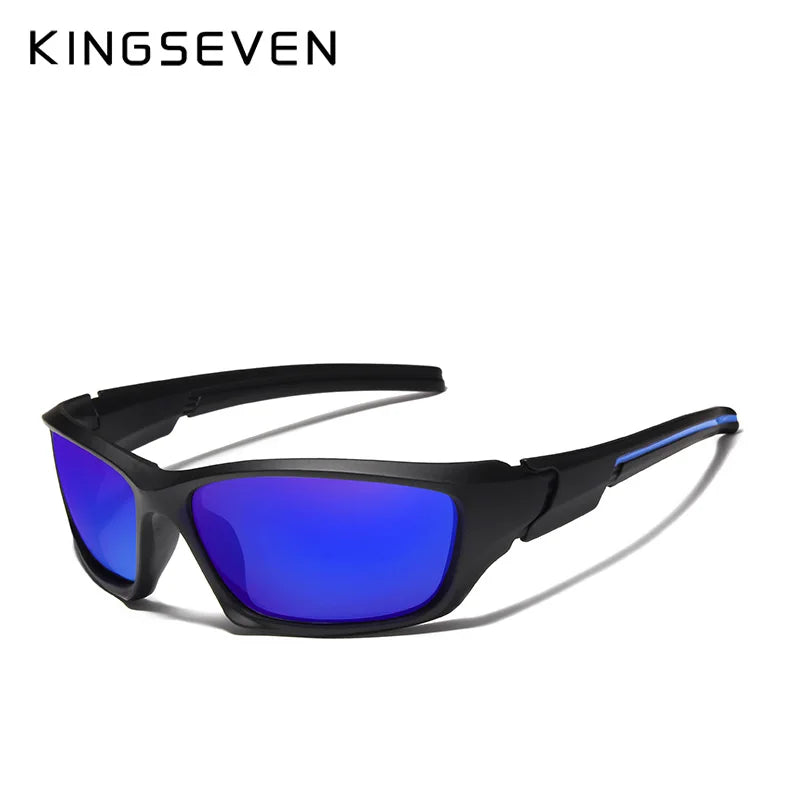 Lunettes de soleil polarisées TR90 pour homme — monture miroir, vision nocturne
