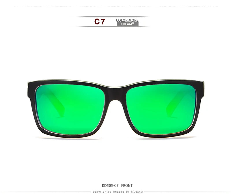 Lunettes de soleil sport polarisées — couleurs choquantes, conduite extérieur, photochromiques, avec boîte