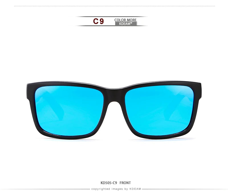 Lunettes de soleil sport polarisées — couleurs choquantes, conduite extérieur, photochromiques, avec boîte