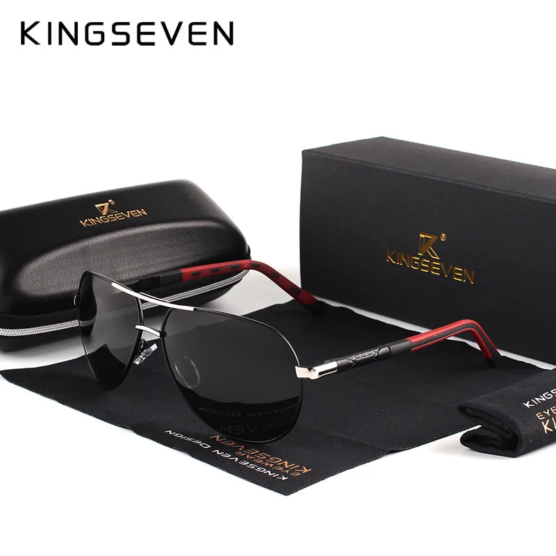 Lunettes de soleil homme vintage aluminium polarisées — classique, revêtement miroir, conduite