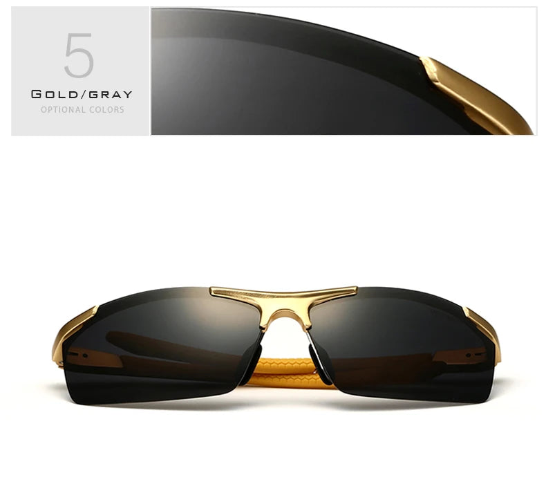 VEITHDIA aluminium magnésium hommes lunettes de soleil polarisées UV400 revêtement miroir lunettes de soleil en plein air lunettes pour homme accessoires 6588