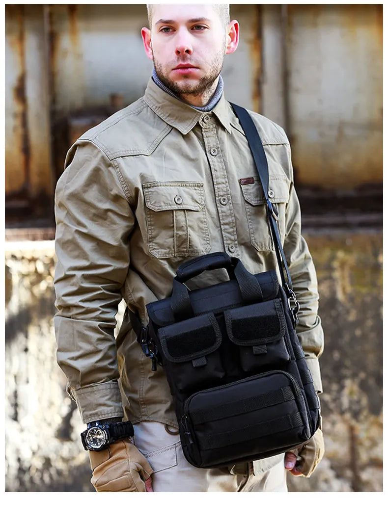 Sac à bandoulière imperméable pour homme, sac à bandoulière extérieur, sacs de messager initiés, sac à ceinture unique CamSolomon, sacs à main