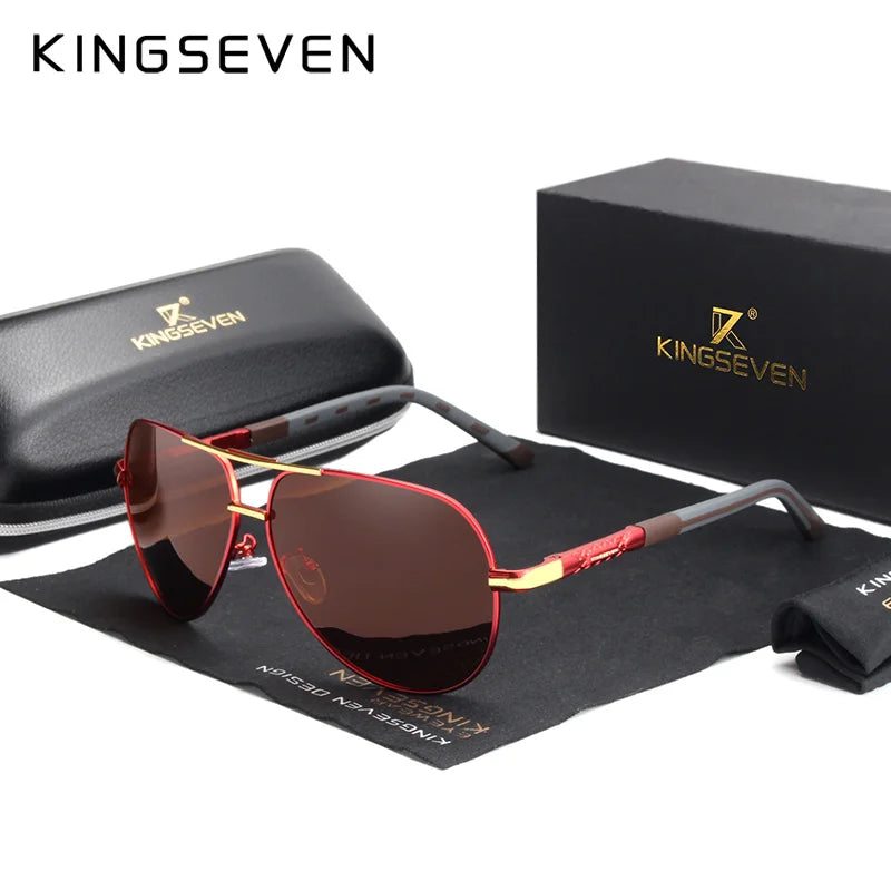 Lunettes de soleil homme vintage aluminium polarisées — classique, revêtement miroir, conduite