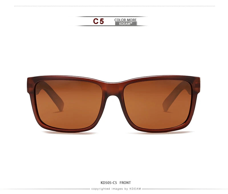 Lunettes de soleil sport polarisées — couleurs choquantes, conduite extérieur, photochromiques, avec boîte