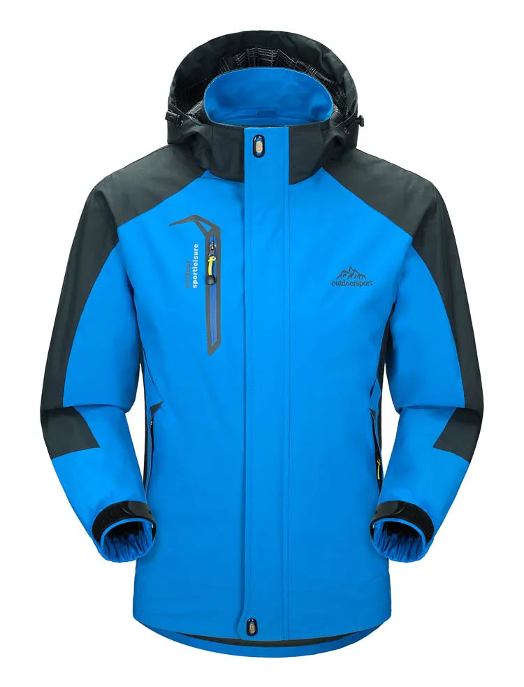 TRVLWEGO Camping randonnée veste hommes automne Sports de plein air manteaux escalade Trekking coupe-vent voyage imperméable vestes noir