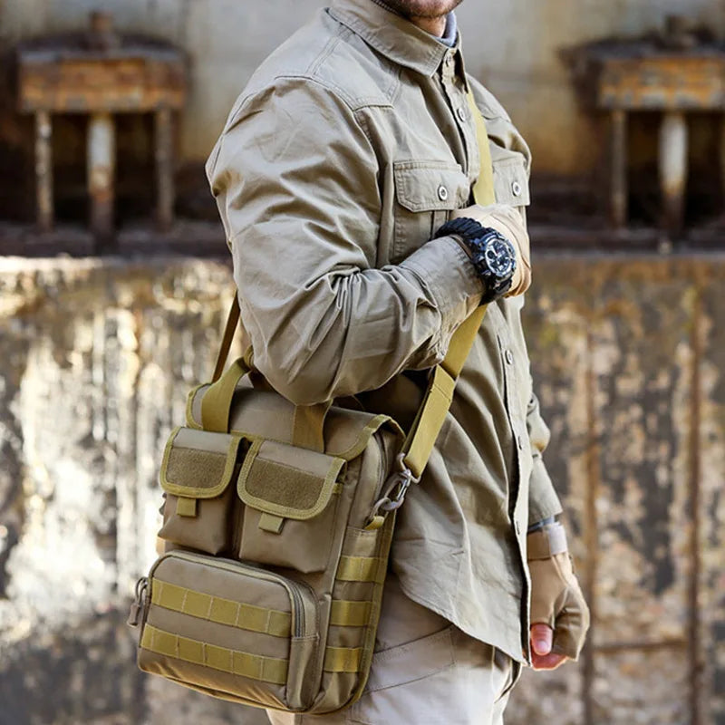 Sac à bandoulière imperméable pour homme, sac à bandoulière extérieur, sacs de messager initiés, sac à ceinture unique CamSolomon, sacs à main