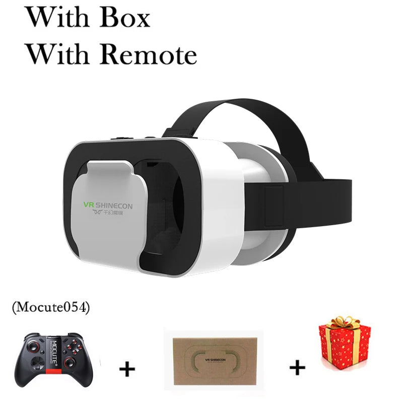 Casque VR 3D réalité virtuelle pour smartphone — jumelles, jeu vidéo (v6)