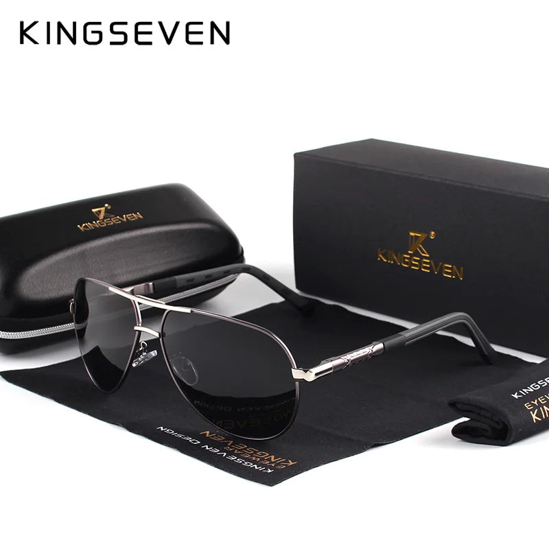 Lunettes de soleil homme vintage aluminium polarisées — classique, revêtement miroir, conduite