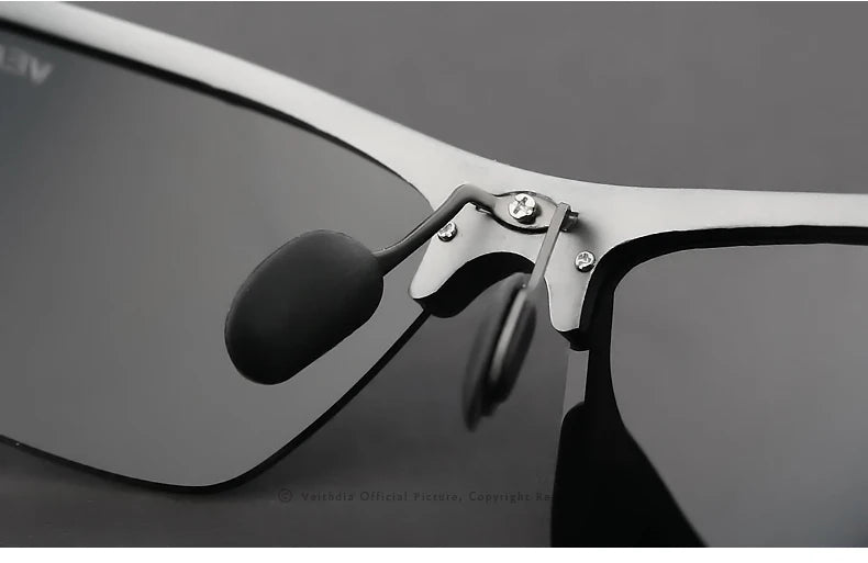 VEITHDIA aluminium magnésium hommes lunettes de soleil polarisées UV400 revêtement miroir lunettes de soleil en plein air lunettes pour homme accessoires 6588