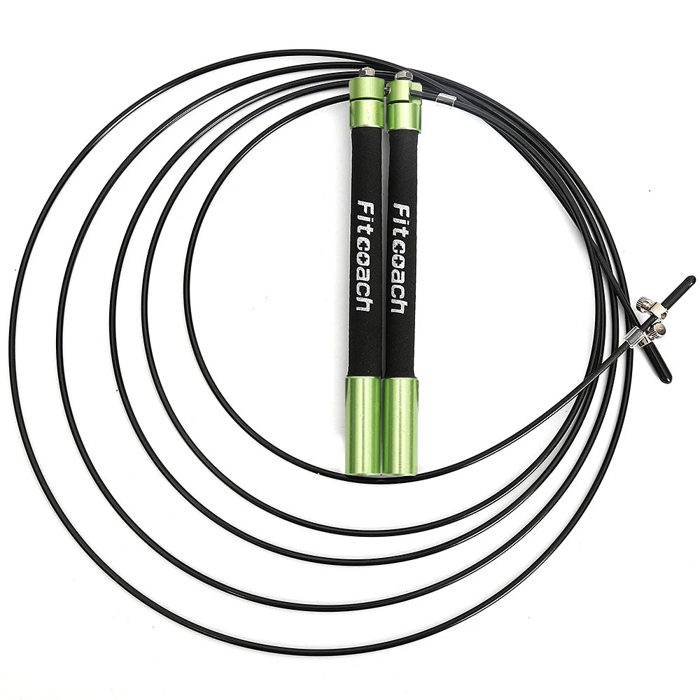 Corde à sauter de vitesse, roulement à billes, poignée en métal, saut de Sport, câble en acier inoxydable, équipement de Fitness Crossfit