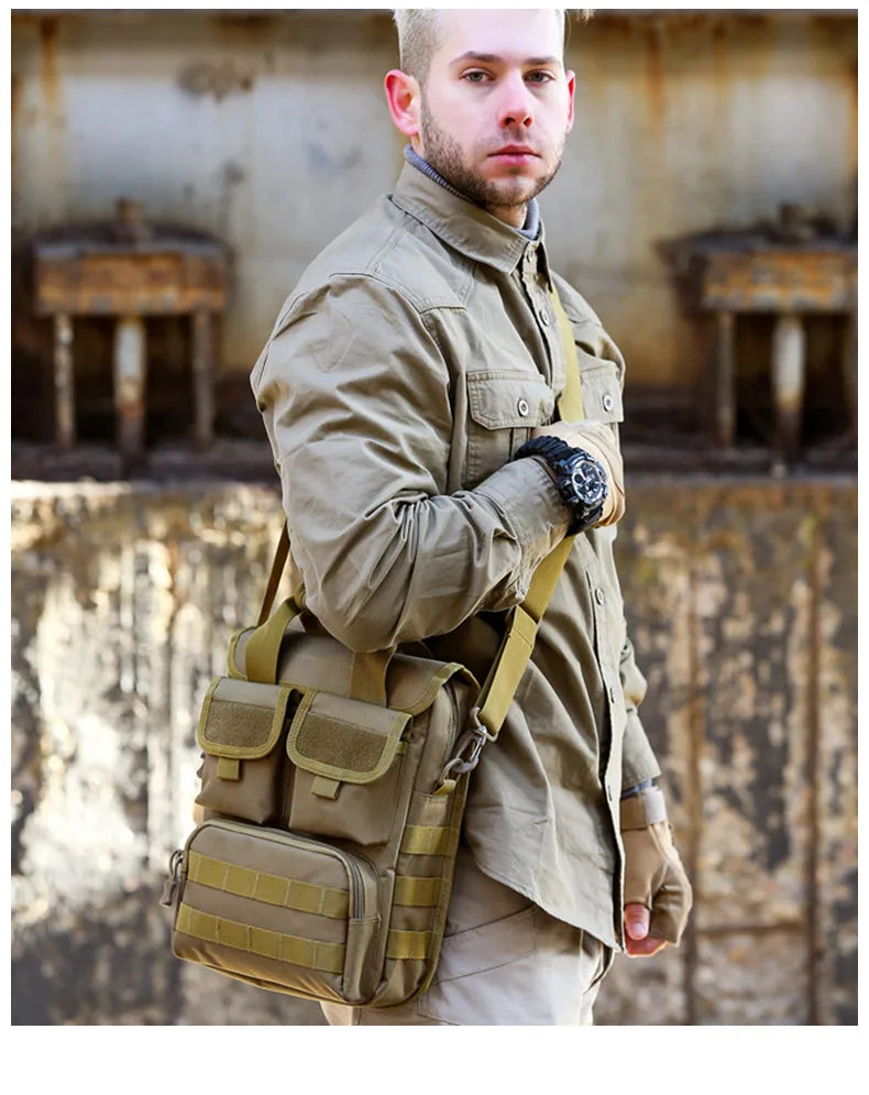 Sac à bandoulière imperméable pour homme, sac à bandoulière extérieur, sacs de messager initiés, sac à ceinture unique CamSolomon, sacs à main