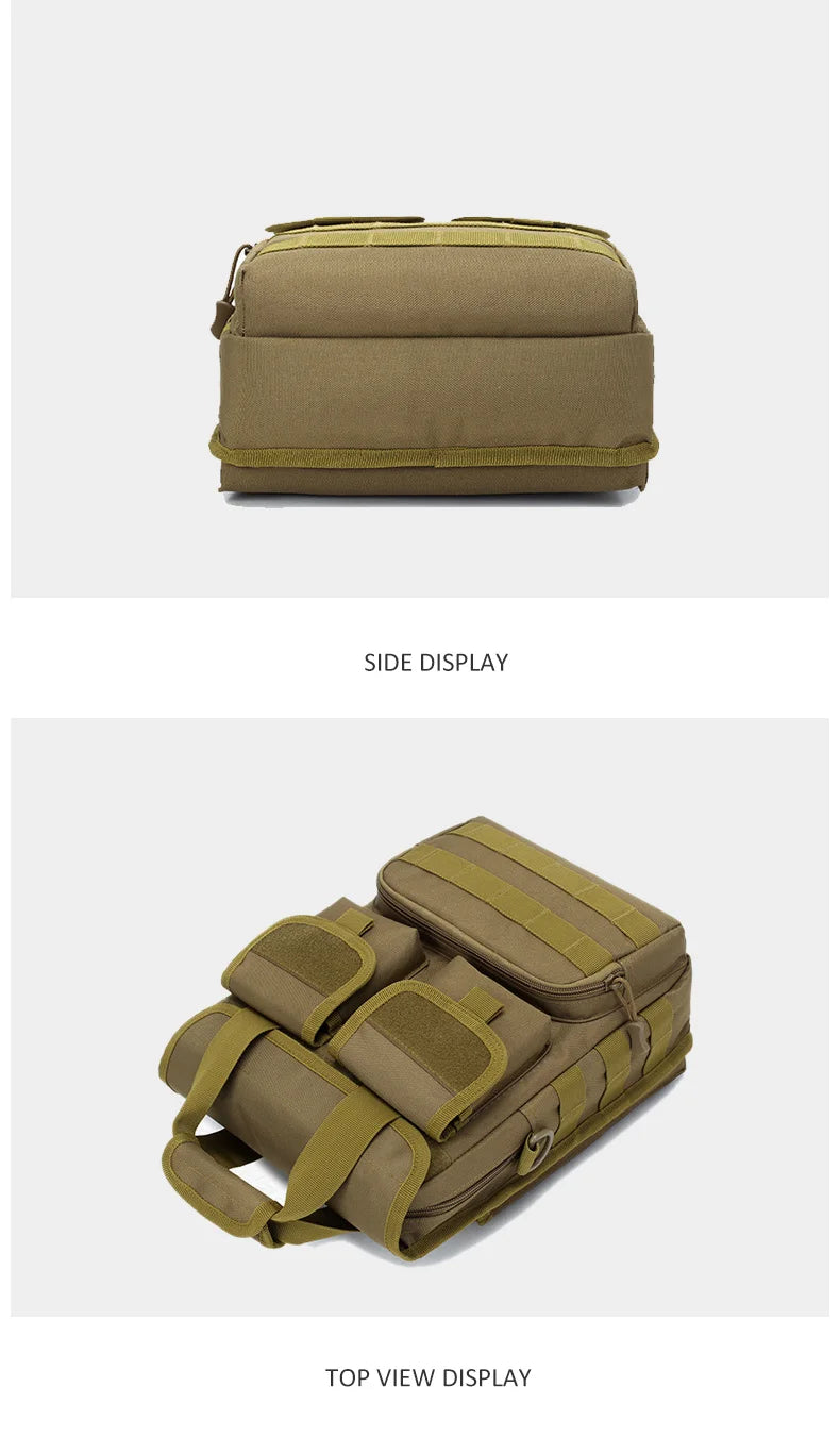 Sac à bandoulière imperméable pour homme, sac à bandoulière extérieur, sacs de messager initiés, sac à ceinture unique CamSolomon, sacs à main