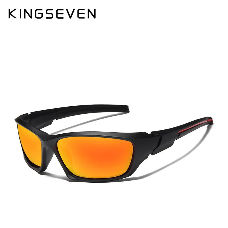 Lunettes de soleil polarisées TR90 pour homme — monture miroir, vision nocturne