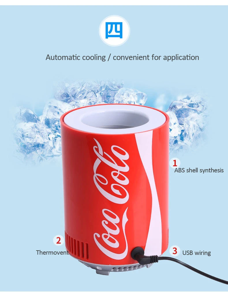 Mini réfrigérateur Portable refroidisseur chaud et froid Gadget réservoirs de boissons refroidisseur plus chaud réfrigérateur petit réfrigérateur mobile refroidisseur réfrigérateur