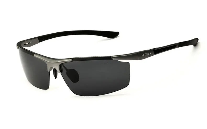 VEITHDIA aluminium magnésium hommes lunettes de soleil polarisées UV400 revêtement miroir lunettes de soleil en plein air lunettes pour homme accessoires 6588