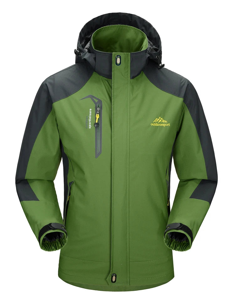 TRVLWEGO Camping randonnée veste hommes automne Sports de plein air manteaux escalade Trekking coupe-vent voyage imperméable vestes noir