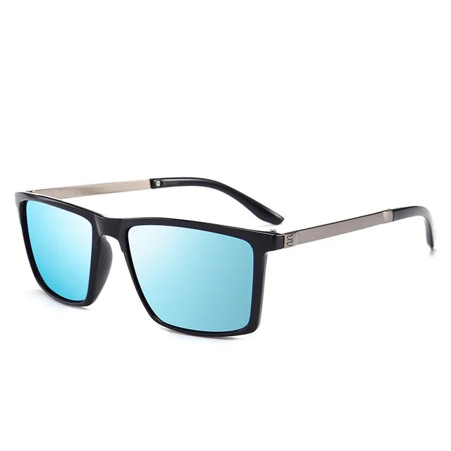 Psacss - Gafas de sol polarizadas cuadradas para hombre, lentes de conducción, de alta calidad, retro, UV400