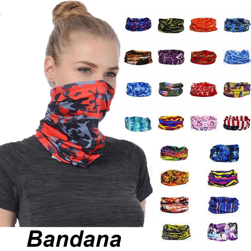 Écharpe de sport anti-poussière pour hommes et femmes, col pare-soleil, bandana pour la tête, le visage, le cou, la pêche en plein air