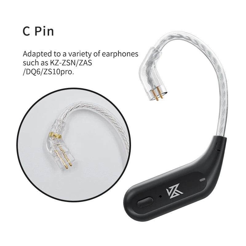 KZ AZ09 HD Bluetooth gancho de oreja cable de auricular cable de actualización inalámbrico HIFI con estuche de carga