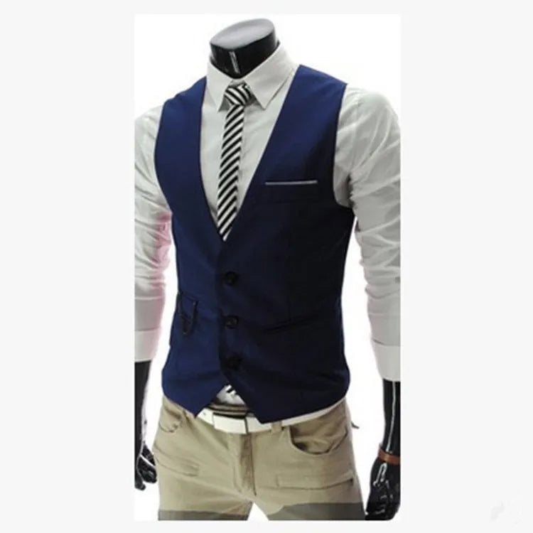 Gilet de Costume Homme Slim Fit M-7XL Nouvelle Collection 2026 – Gilet Décontracté et Habillé Sans Manches pour Homme