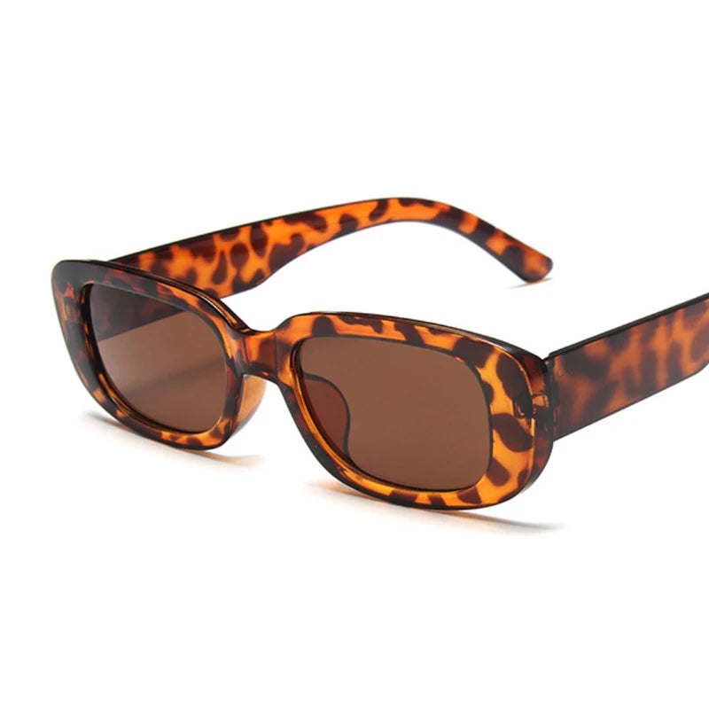 2021 Luxury Brand Women's Square Sunglasses Travel Small Rectangular Sunglasses Retro Fashion