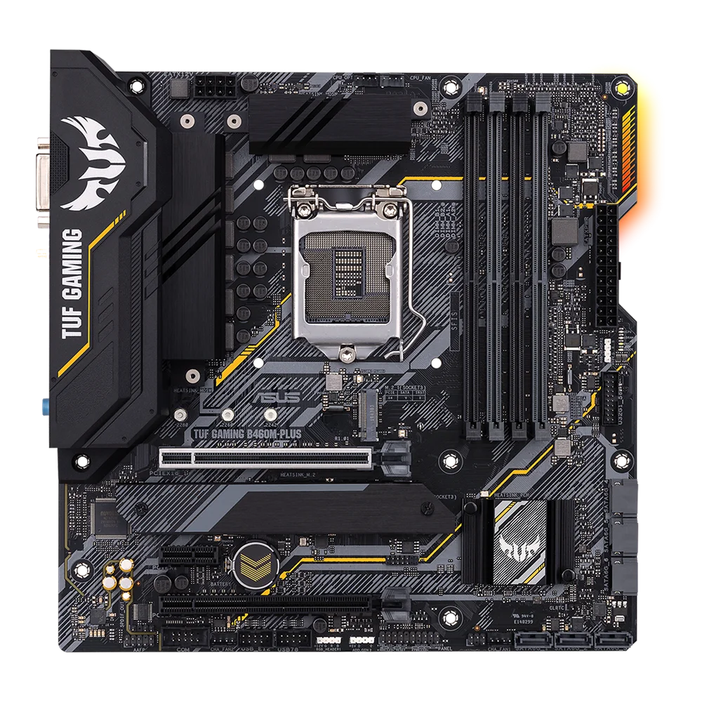 Carte mère ASUS TUF GAMING B460M PLUS mATX Intel B460 DDR4, SATA 6 Gbps, USB 3.2 Gen 1 128G LGA 1200 CPU