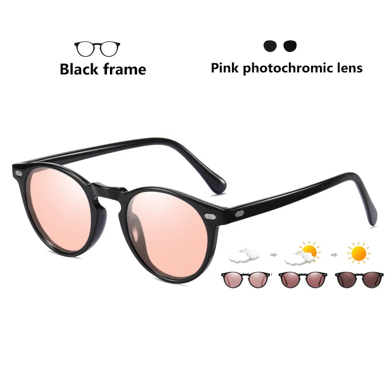 Lunettes de soleil photochromiques unisexe — verres polarisés, TR90, conduite, hommes et femmes