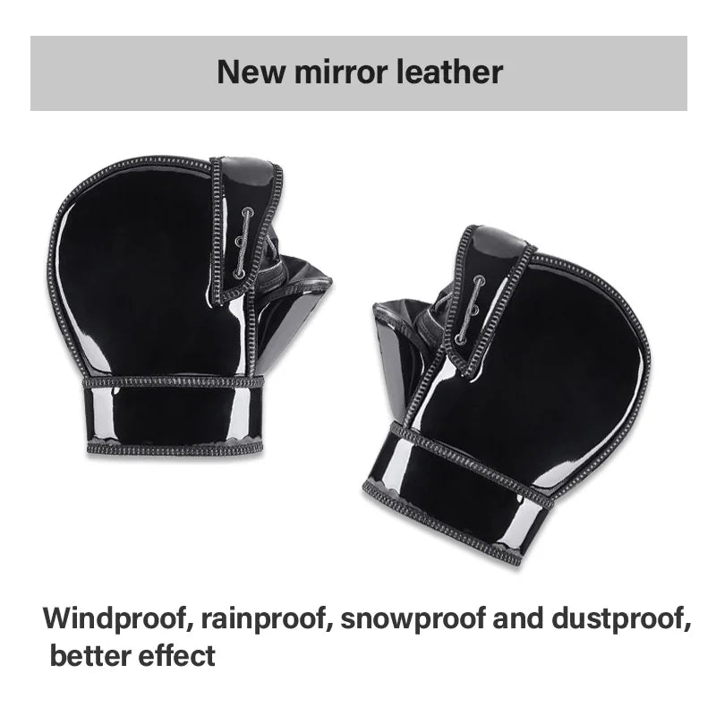 Manchons de Guidon Moto Imperméables — Gants Thermiques Hiver Scooter & Moto