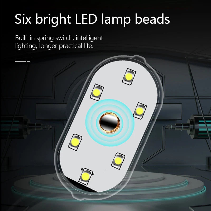 BLALION-Wireless LED Touch Lights for Car, Magnetic Interior Lighting, Roof Ceiling Light, Reading Lamp, Auto Door Lamp, USB Charging, 5V