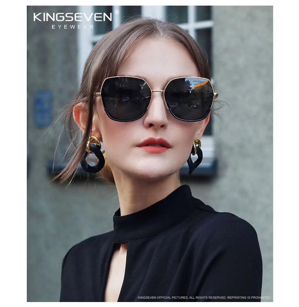 Lunettes de soleil femme style jeune polarisées dégradées — design élégant