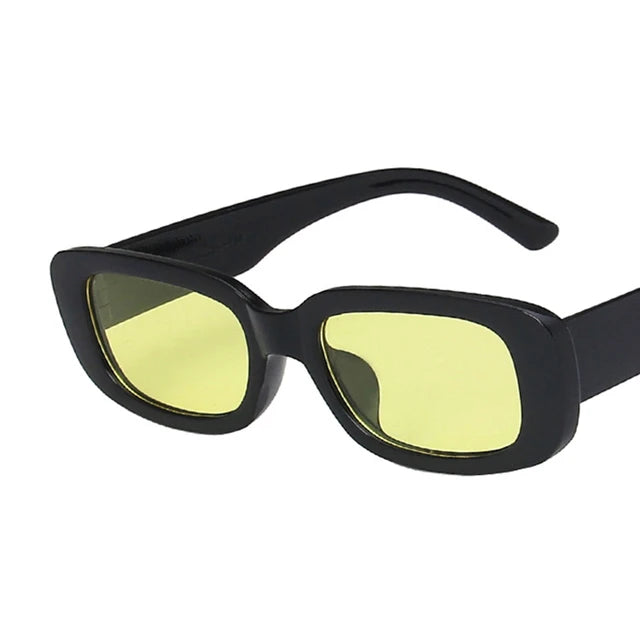 Lunettes de soleil carrées rétro vintage — petites, rectangulaires, voyage, femme