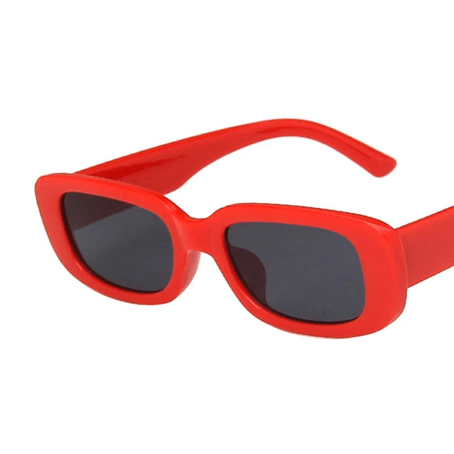 Lunettes de soleil carrées rétro vintage — petites, rectangulaires, voyage, femme