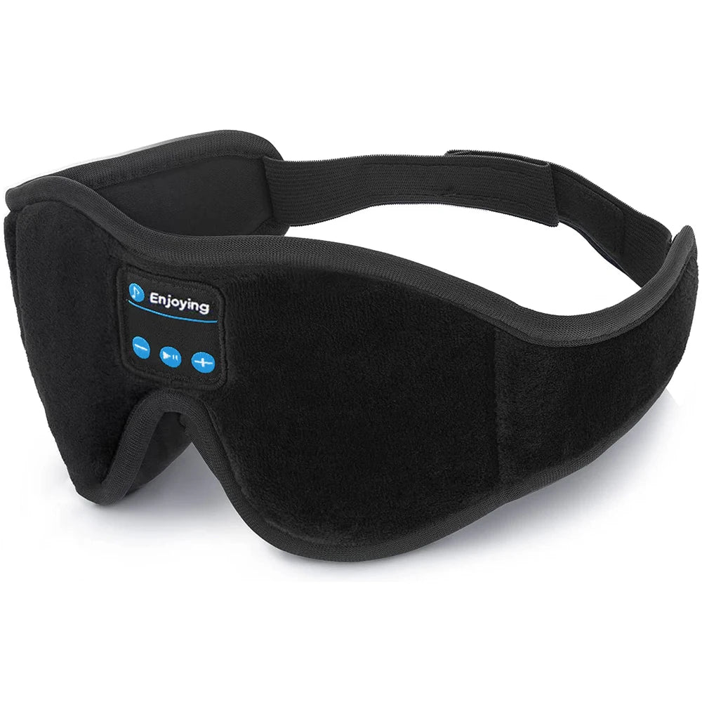 Auriculares inalámbricos Bluetooth 3D para dormir con altavoz HD integrado, máscara de ojos, música y auriculares para dormir