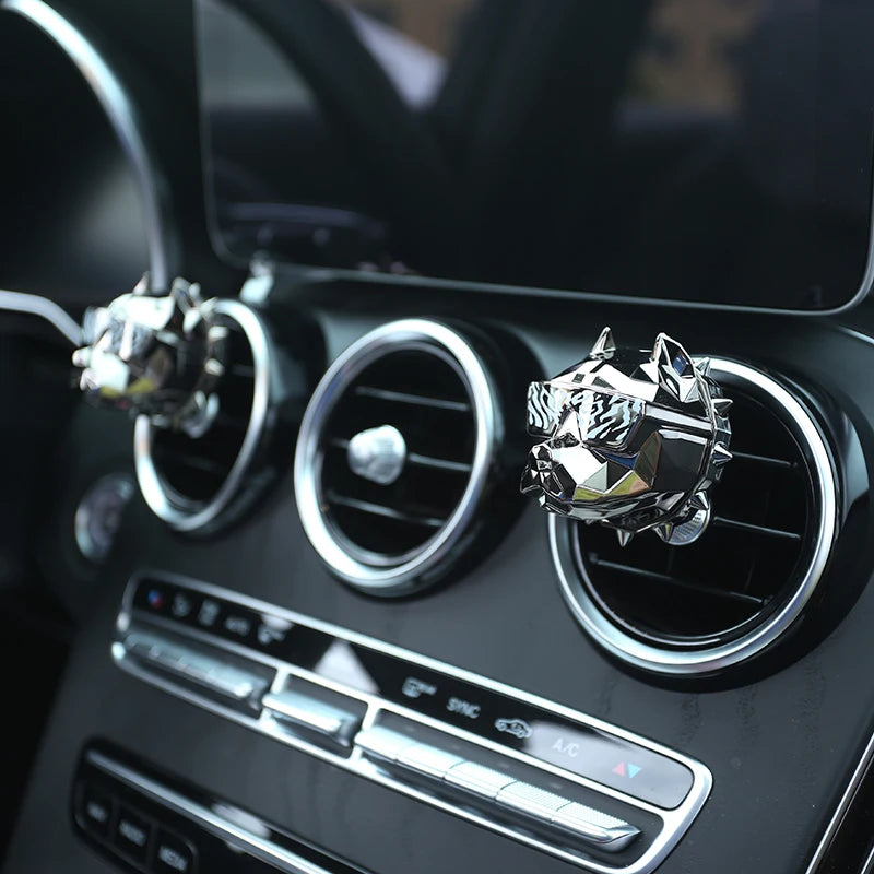 Sin perfume Bulldog ambientador de coche ambientador de coche decoración Auto Geur Clip bulldog perfume Perfume Coche difusor de coche