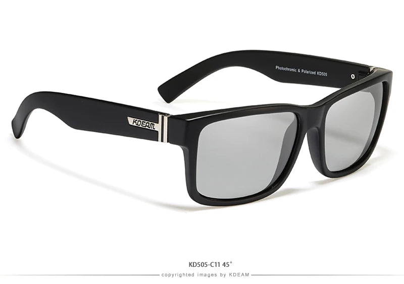 Lunettes de soleil sport polarisées — couleurs choquantes, conduite extérieur, photochromiques, avec boîte