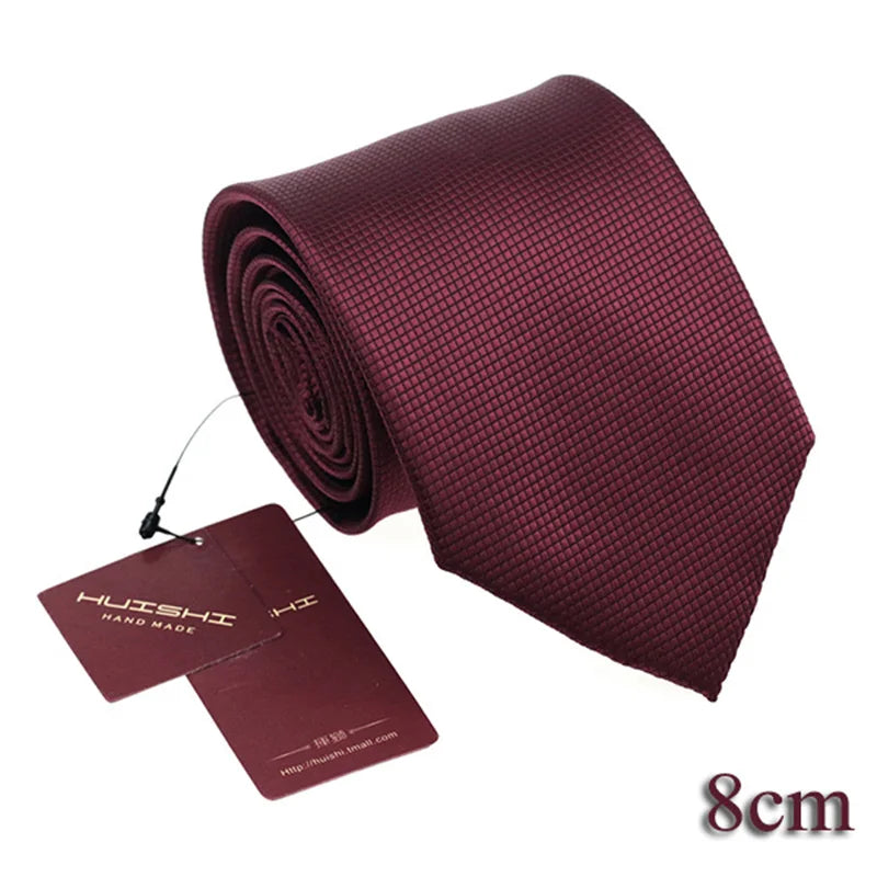 HUISHI Dark Blue Document Necktie for Men, 8 Styles, 8cm, 6cm, Waterproof, Jacquard, 03/Wear, Craings.com, Wedding Party