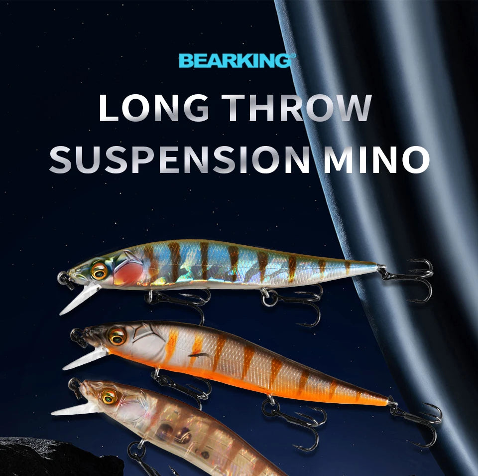BEARKING 9.8 cm 10g SP plongée 2.1 m professionnel vairon Wobbler leurres de pêche qualité jerkbaits appât artificiel prédateur s'attaque